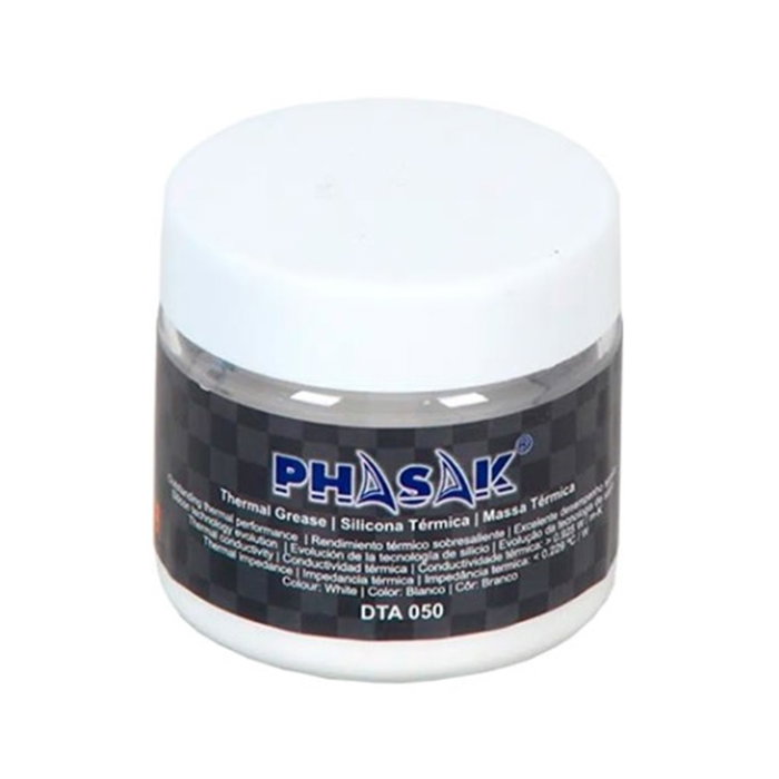 Phasak DTA 050 Pâte Thermique Blanche 50g avec Applicateur Phasak DTA 050 Pâte Thermique Blanche 50g avec Applicateur