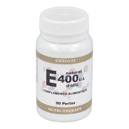 ORTOCEL NUTRI-THERAPY Vitamine E 400UI D-Alpha (naturel) 90 perles
