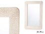 Giftdecor Miroir Hojas Naturel Blanc 60 x 90 cm Cadre Bois