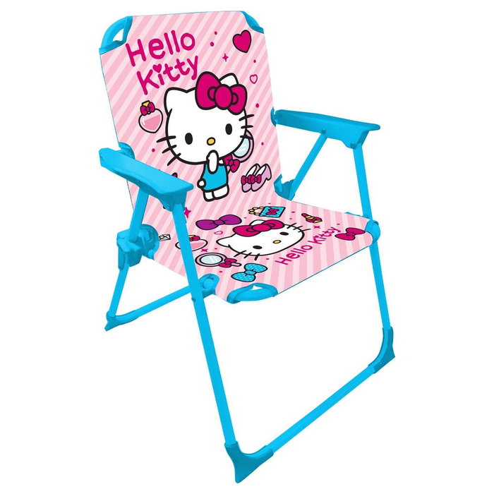 SANRIO Silla plegable Hello Kitty, chaise portable en métal, dimensions 38 x 27 x 50 cm SANRIO Silla plegable Hello Kitty, chaise portable en métal, dimensions 38 x 27 x 50 cm