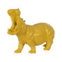 BigBuy Home Figurine Décorative Hippopotame Jaune