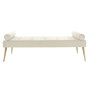 Divan Home ESPRIT Crème Métal 184 x 76 x 62 cm