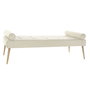 Divan Home ESPRIT Crème Métal 184 x 76 x 62 cm