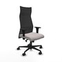 Piqueras y Crespo Chaise de Bureau Albacete XL Blanc et Noir