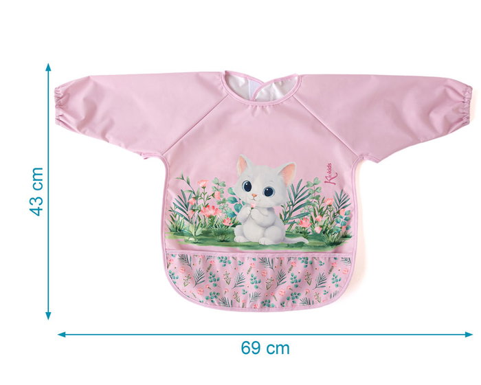 KioKids Babero Imperméable avec Manchons Rose - Protection 360° pour Bébé Alimentation et Peinture KioKids Babero Imperméable avec Manchons Rose - Protection 360° pour Bébé Alimentation et Peinture