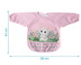 KioKids Babero Imperméable avec Manchons Rose - Protection 360° pour Bébé Alimentation et Peinture