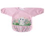 KioKids Babero Imperméable avec Manchons Rose - Protection 360° pour Bébé Alimentation et Peinture