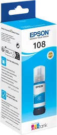 Epson C13T09C24A Cartouche d'encre EcoTank 108 Cyan 70 ml Original