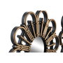 Ensemble de miroirs DKD Home Decor Scandi Verre Noir Doré polypropylène (25 x 2 x 25 cm) (2 Unités)