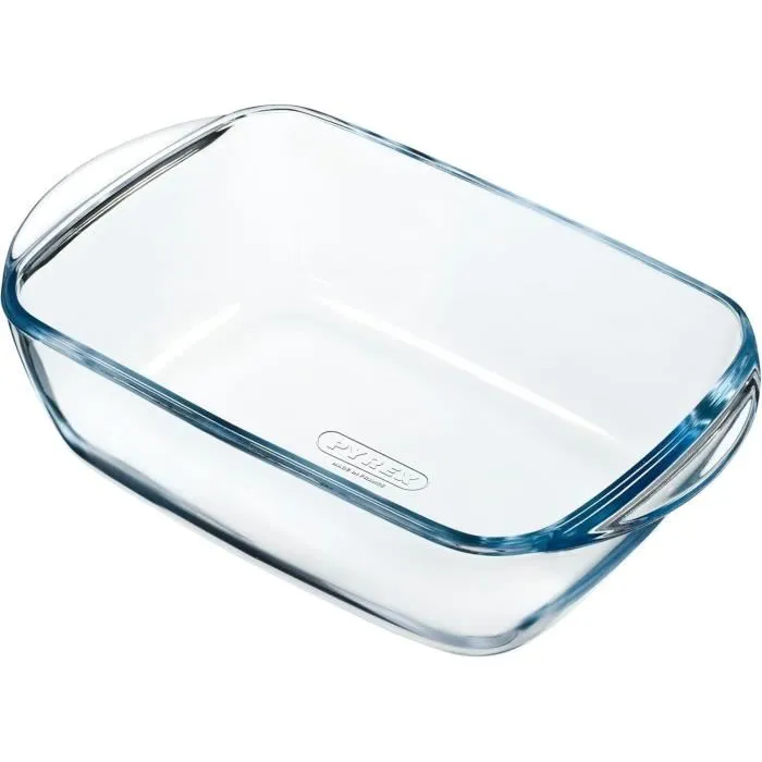 Pyrex Plat Air Fryer 1450143 en verre borosilicate rectangulaire 23 x 15 cm, résistant à la chaleur, pour cuisson et service, passe au lave-vaisselle