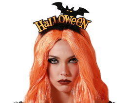 Atosa Serre-tête HALLOWEEN et Chauve-souris Noir et Orange