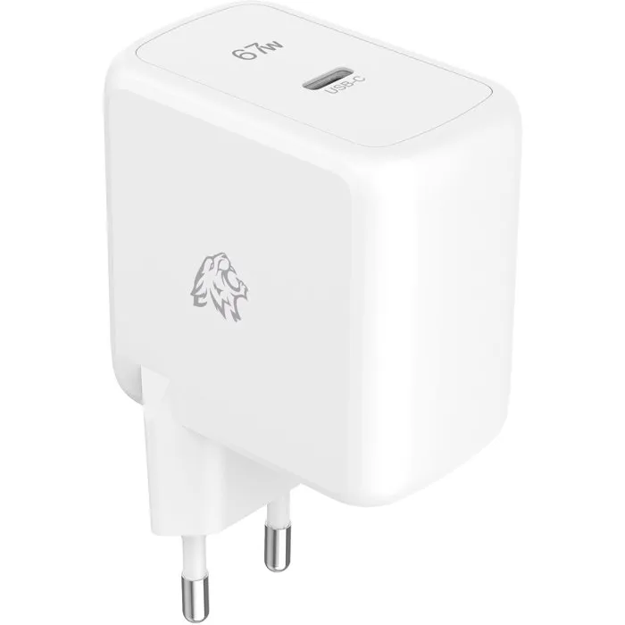 Tiger Lite Chargeur secteur LITE PACK GaN 67W avec câble USB-C 2 m - Blanc Tiger Lite Chargeur secteur LITE PACK GaN 67W avec câble USB-C 2 m - Blanc