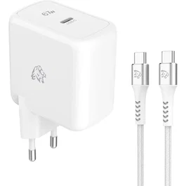 Tiger Lite Chargeur secteur LITE PACK GaN 67W avec câble USB-C 2 m - Blanc
