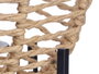 GIFTDECOR Lampara Sobremesa Ovalada Cuerda Marron-Negra
