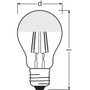 Ledvance/Osram Ampoule LED Classique E27 6,5W 650Lm 2700K 300º IP20