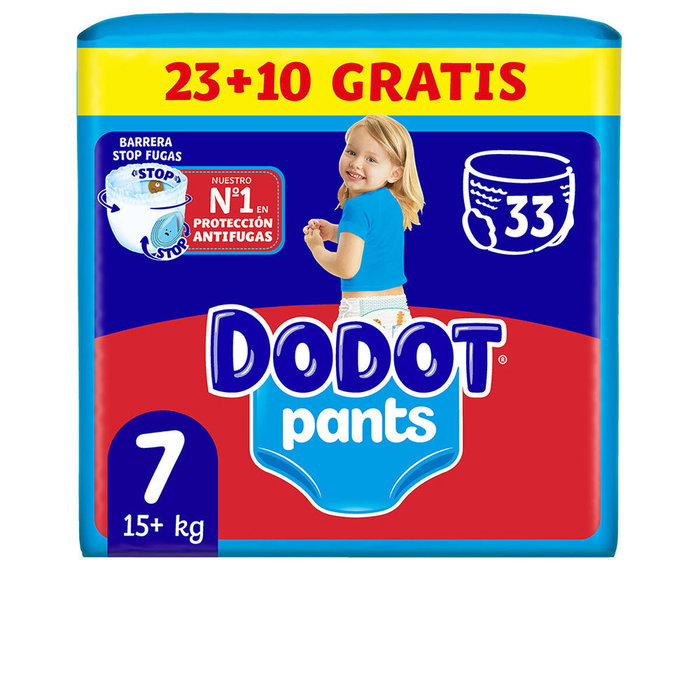 Dodot Couches-culottes Dodot Pants taille 7 +17 kg, 33 unités Dodot Couches-culottes Dodot Pants taille 7 +17 kg, 33 unités