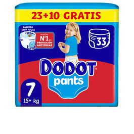 Dodot Couches-culottes DODOT PANTS taille 7 (+17 kg), Pack de 33 unités