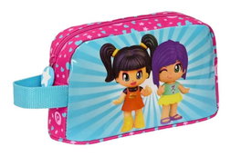 Pinypon Boite-repas isotherme pour Pinypon avec thermos, 21.5 x 12 x 6.5 cm - Jouet pour fille 3 ans - Rose ou bleu