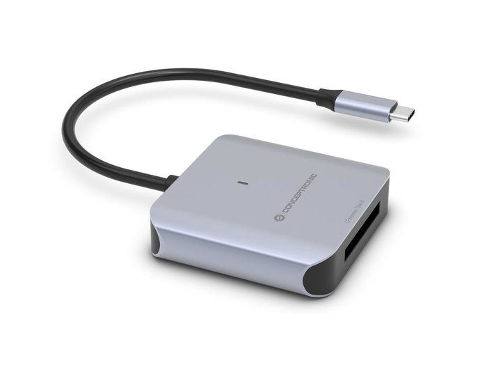 Conceptronic BIAN08G Lecteur de cartes USB-C 3.2 Gen 2, Gris, 2 To