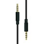 ProXtend Mini-Jack 4-Pin Slim Cable M-M Noir 0.5 m