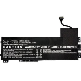 CoreParts Batterie pour HP, 87,78Wh, 11,4V, 7700mAh, Noir