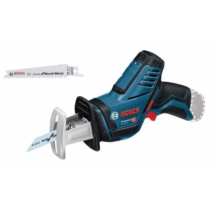 Bosch Professional Scie sabre sans fil GSA 12V-14 - Compacte et puissante pour bois, métal, plastique jusqu'à 65 mm, batterie Li-Ion 12 V