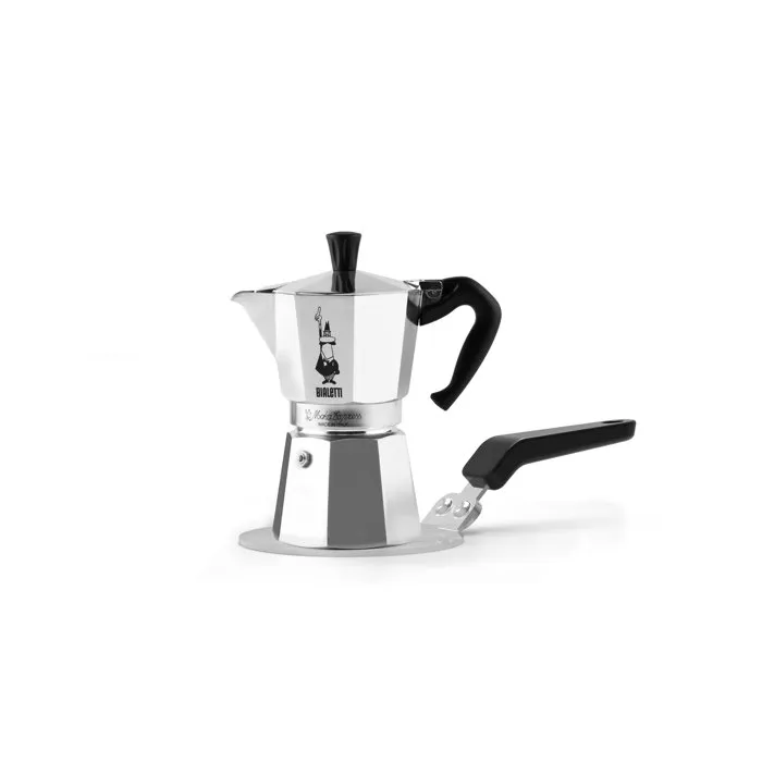 Bialetti Adaptateur Acier pour Cafetière Italienne sur Plaque à Induction - Compatible Moka