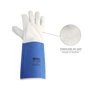 WOLFPACK LINEA PROFESIONAL Gants en cuir avec suédine 40 cm