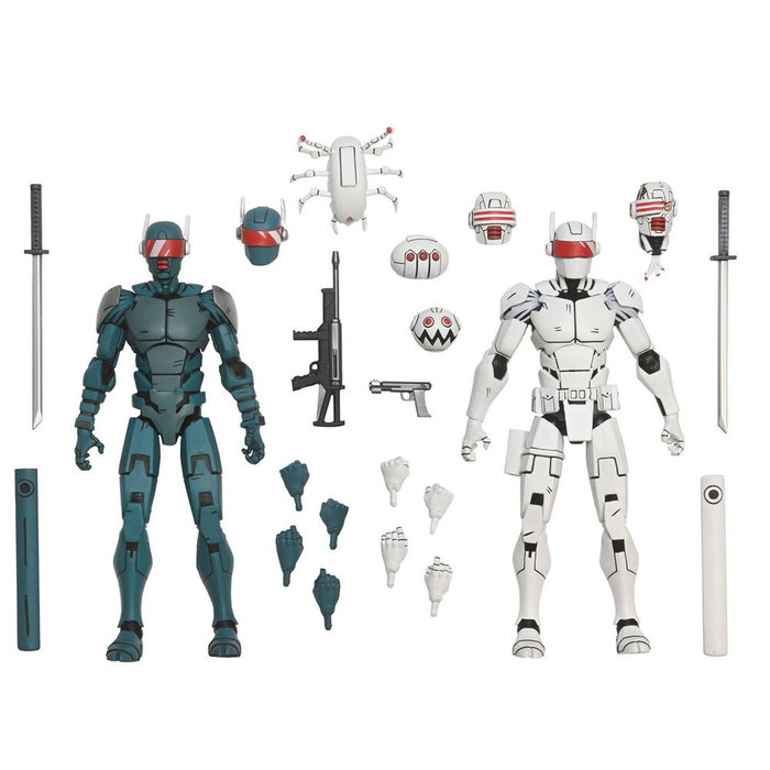 NECA Teenage Mutant Ninja Turtles Synja Patrol Troop Reinforcements Pack de 2 (18 cm) de la collection Scale Action