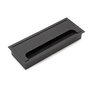 Emuca Passe-câbles de table Quadrum rectangulaire 269x80mm Noir