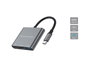Conceptronic Hub USB-C 3-en-1 Adaptateur Multiport HDMI 4K 30Hz USB 3.0 PD 100W Aluminium 25cm pour MacBook Smartphone