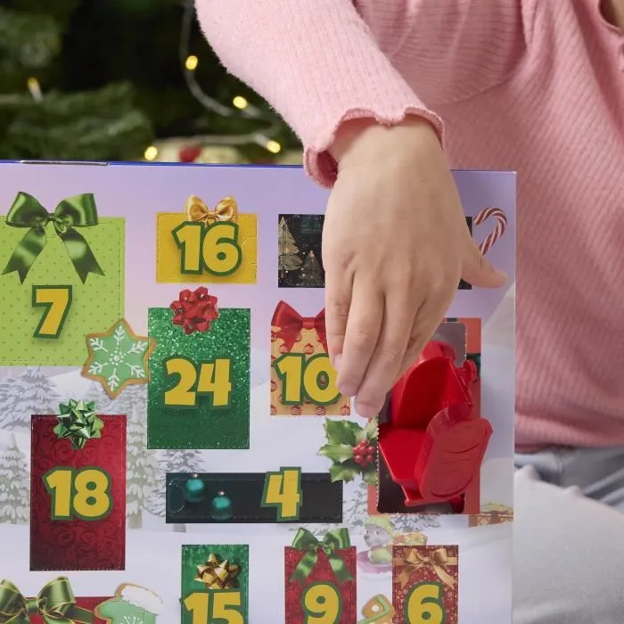 Spin Master - Calendrier de l'Avent La Pat' Patrouille - 24 Surprises - 12 Figurines, 8 Mini Véhicules et 4 Accessoires - À Partir de 3 Ans