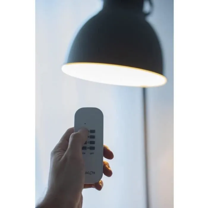 Chacon - Kit de 4 prises télécommandées on/off avec télécommande 4 canaux, sans fil, 25 m de portée, puissance 2000 W, commande d'éclairage et appareils