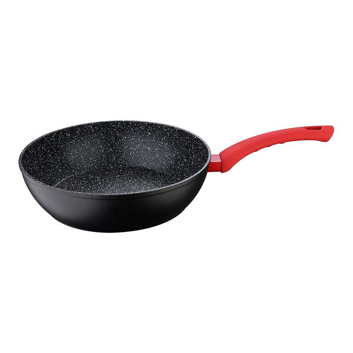 Wok San Ignacio Toledo SG-6252 Ø 28 cm Noir Aluminium Wok San Ignacio Toledo SG-6252 Ø 28 cm Noir Aluminium