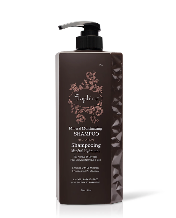 Saphira Shampooing Hydratant aux Minéraux - Soin Capillaire pour Cheveux - 1000 ml Saphira Shampooing Hydratant aux Minéraux - Soin Capillaire pour Cheveux - 1000 ml