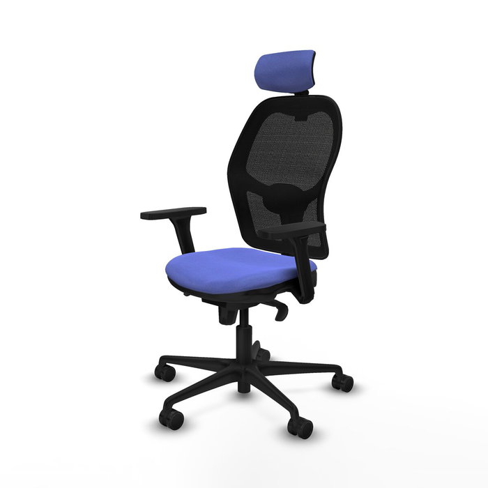 Piqueras y Crespo Chaise de Bureau avec Appui-tête Jorquera 3D036N2 Bleu clair
