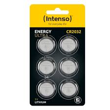 Intenso Piles bouton CR2032, pack de 6