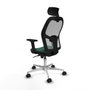 Piqueras y Crespo Chaise de Bureau avec Appui-tête Jorquera 2D086N2 Vert