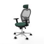 Piqueras y Crespo Chaise de Bureau avec Appui-tête Jorquera 2D086N2 Vert