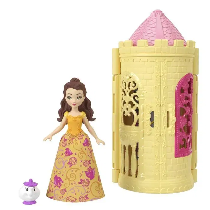 Disney Princess Tourelle de Château Jouet, 3 Pièces Espaces de Jeu avec Princesse Miniature et Accessoires, JBL46, Pour Enfants 3 Ans et Plus Disney Princess Tourelle de Château Jouet, 3 Pièces Espaces de Jeu avec Princesse Miniature et Accessoires, JBL46, Pour Enfants 3 Ans et Plus