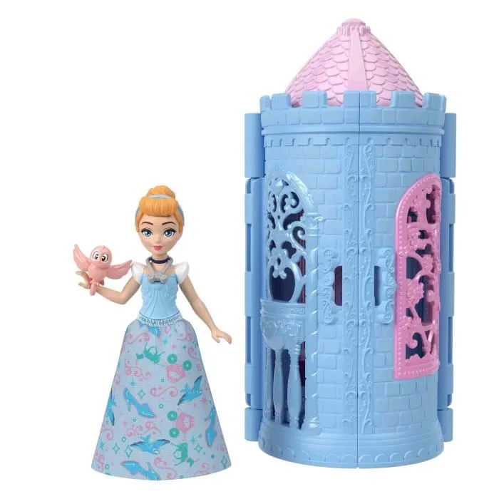 Disney Princess Tourelle de Château Jouet, 3 Pièces Espaces de Jeu avec Princesse Miniature et Accessoires, JBL46, Pour Enfants 3 Ans et Plus Disney Princess Tourelle de Château Jouet, 3 Pièces Espaces de Jeu avec Princesse Miniature et Accessoires, JBL46, Pour Enfants 3 Ans et Plus