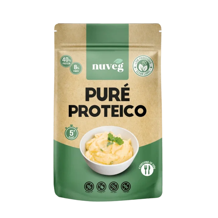 NUVEG Pure Protéiné 200 g avec 4 Portions de Protéines en Poudre - Pure Proteico 200 Gr 4 Raciones NUVEG Pure Protéiné 200 g avec 4 Portions de Protéines en Poudre - Pure Proteico 200 Gr 4 Raciones