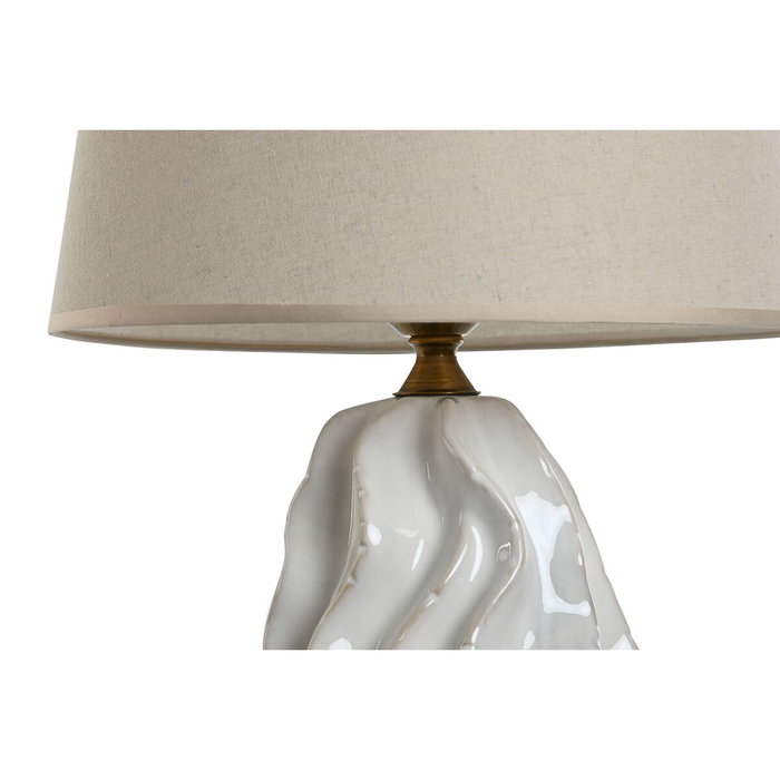 Lampe de bureau Home ESPRIT Blanc Porcelaine 50 W 220 V 36 x 36 x 62 cm