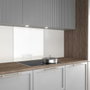 Aurys Crédence en verre de sécurité extra blanc laqué 900x450 mm