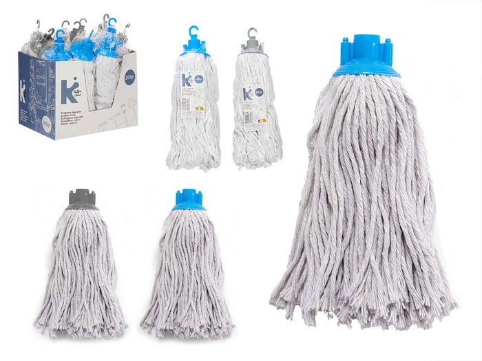 Arte Regal Fregona en Coton 200 g Blanche Assortie Couleurs Aléatoires 8 x 28 x 8 cm (Set de 12) Arte Regal Fregona en Coton 200 g Blanche Assortie Couleurs Aléatoires 8 x 28 x 8 cm (Set de 12)
