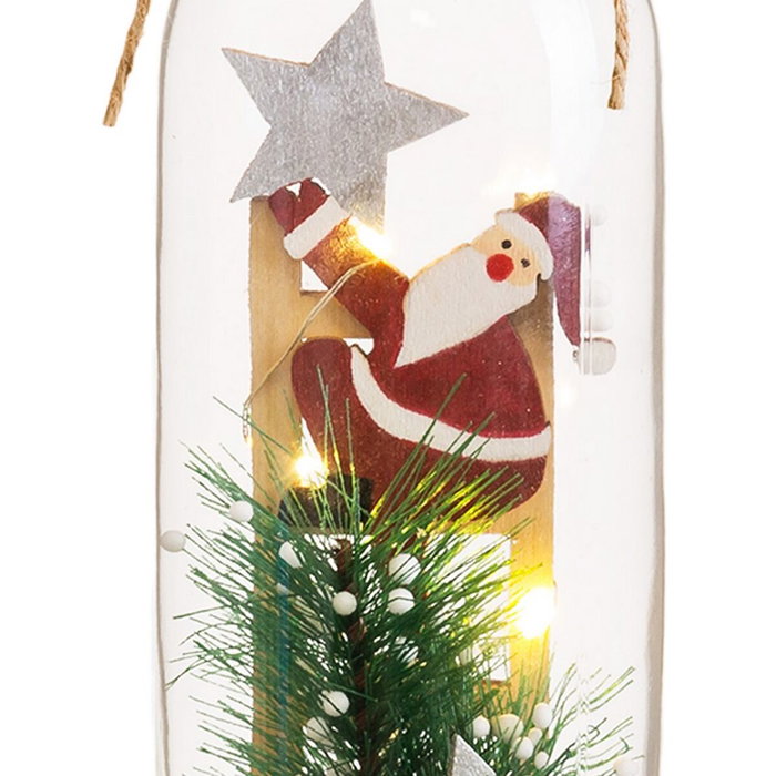 BigBuy Home Décoration de Noël Père Noël Bouteille Multicolore BigBuy Home Décoration de Noël Père Noël Bouteille Multicolore