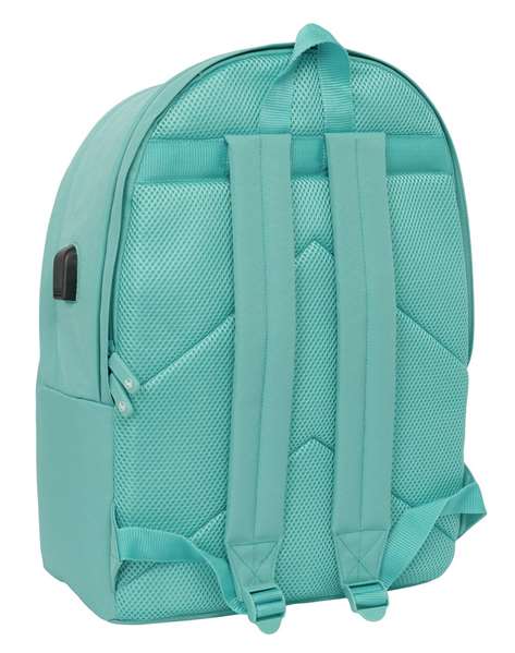 El Ganso Basics Sac à dos double pour ordinateur portable 15,6" avec charge USB Aquarelle 31 x 44 x 18 cm