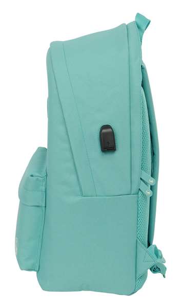 El Ganso Basics Sac à dos double pour ordinateur portable 15,6" avec charge USB Aquarelle 31 x 44 x 18 cm