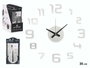 Giftdecor Horloge Adhésive 35 cm Satinée Argent Plastique EVA PET PP (Set de 12)