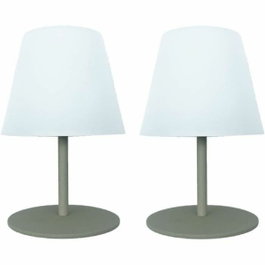 Lumisky Set de 2 lampes de table sans fil TWINS Olive Vert 16 cm